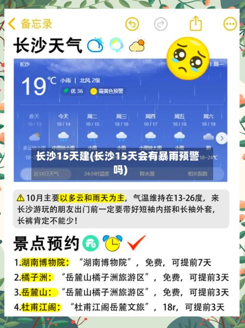 长沙15天建(长沙15天会有暴雨预警吗)-第3张图片
