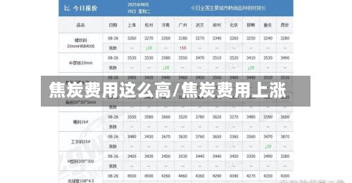 焦炭费用这么高/焦炭费用上涨