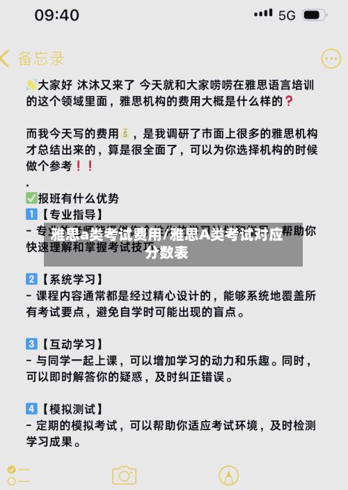 雅思a类考试费用/雅思A类考试对应分数表