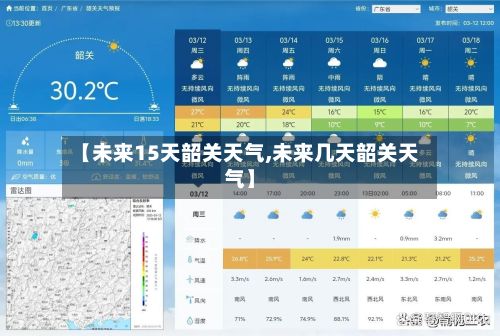 【未来15天韶关天气,未来几天韶关天气】