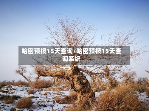 哈密预报15天查询/哈密预报15天查询系统-第3张图片