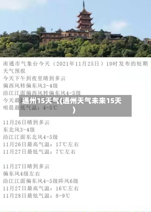 通州15天气(通州天气未来15天)