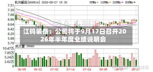 江钨装备：公司将于9月17日召开2026年半年度业绩说明会