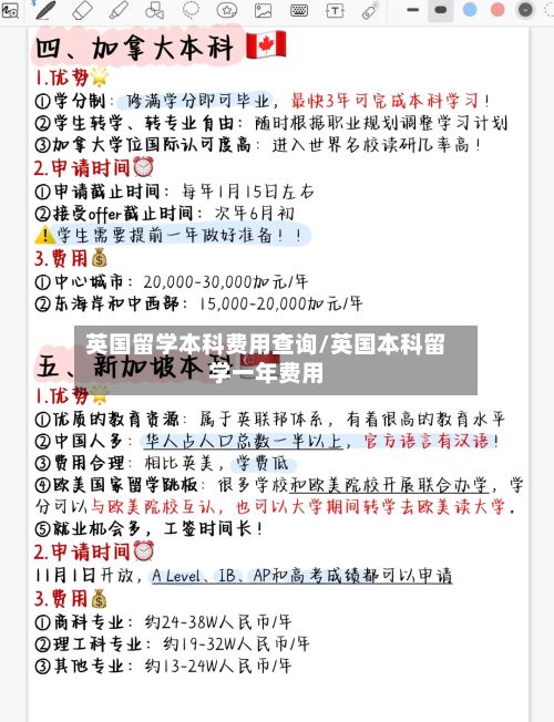 英国留学本科费用查询/英国本科留学一年费用-第3张图片