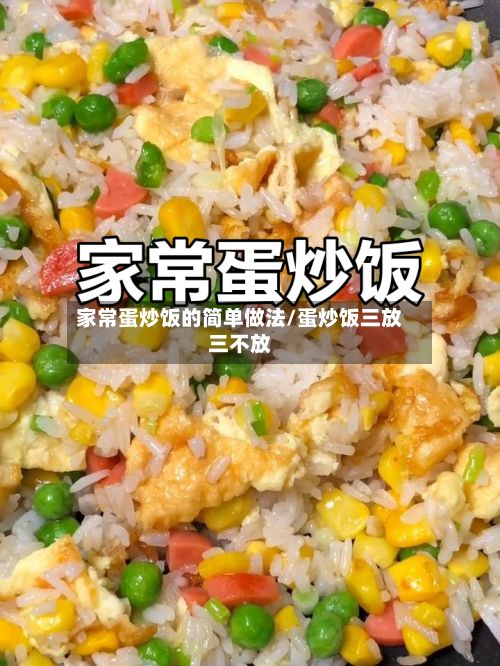 家常蛋炒饭的简单做法/蛋炒饭三放三不放