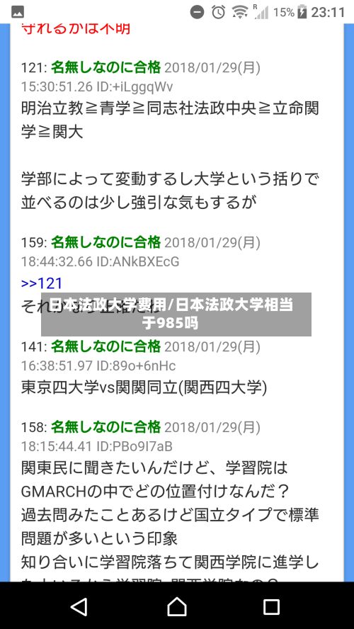 日本法政大学费用/日本法政大学相当于985吗-第3张图片