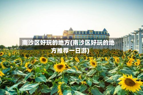 南沙区好玩的地方(南沙区好玩的地方推荐一日游)-第2张图片