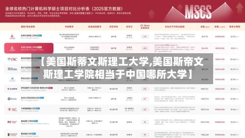 【美国斯蒂文斯理工大学,美国斯帝文斯理工学院相当于中国哪所大学】