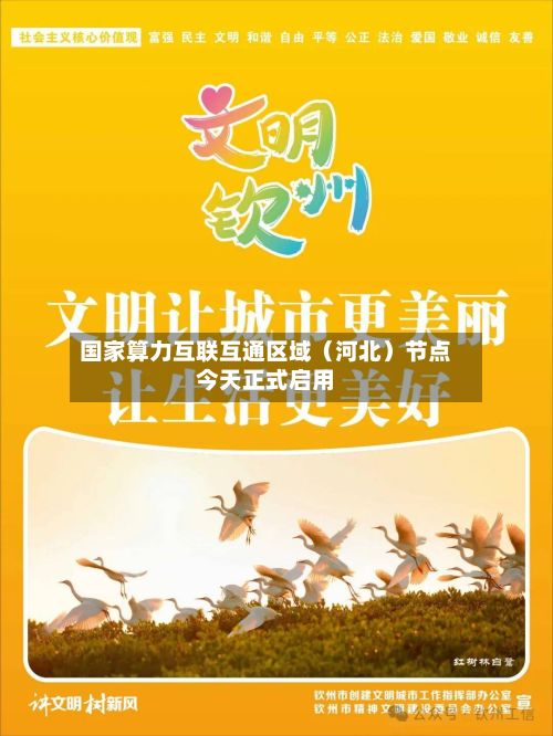 国家算力互联互通区域（河北）节点今天正式启用