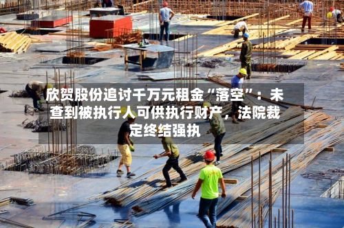 欣贺股份追讨千万元租金“落空”:未查到被执行人可供执行财产,法院裁定终结强执