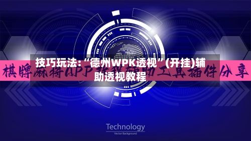 技巧玩法:“德州WPK透视	”(开挂)辅助透视教程-第2张图片