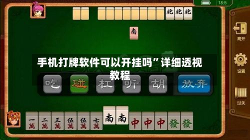 手机打牌软件可以开挂吗	”详细透视教程-第2张图片