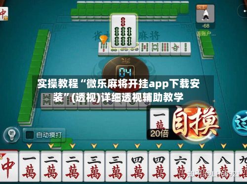 实操教程“微乐麻将开挂app下载安装	”(透视)详细透视辅助教学-第2张图片