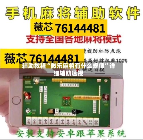 辅助教程“微乐麻将有什么规律”详细辅助透视-第2张图片