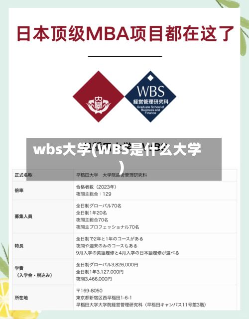 wbs大学(WBS是什么大学)