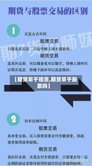 【期货早于现货,期货早于股票吗】