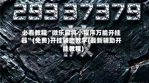 必看教程“微乐麻将小程序万能开挂器”(免费)开挂辅助教学(最新辅助开挂教程)-第2张图片