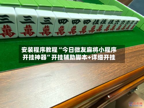 安装程序教程“今日微友麻将小程序开挂神器”开挂辅助脚本+详细开挂