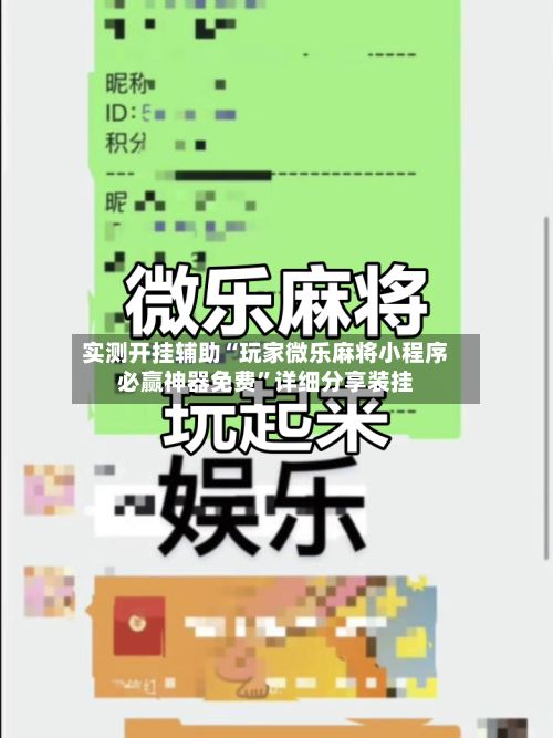 实测开挂辅助“玩家微乐麻将小程序必赢神器免费	”详细分享装挂-第3张图片