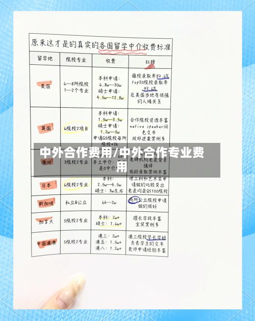中外合作费用/中外合作专业费用-第2张图片