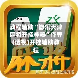 教程辅助“微乐天津麻将开挂神器	”作弊(透视)开挂辅助教程-第2张图片
