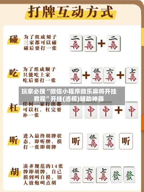 玩家必搜“微信小程序微乐麻将开挂教程”开挂(透视)辅助神器-第3张图片