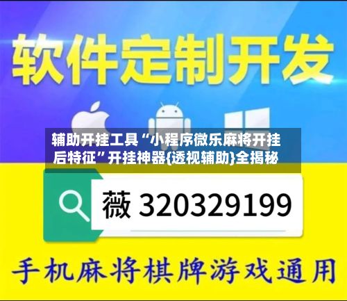 辅助开挂工具“小程序微乐麻将开挂后特征”开挂神器{透视辅助}全揭秘-第3张图片