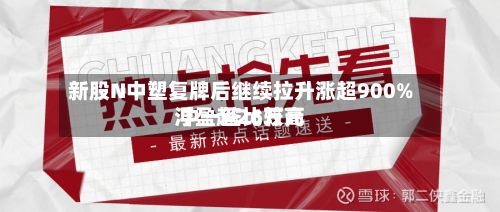 新股N中塑复牌后继续拉升涨超900% 中一签比较高浮盈超26万元-第1张图片