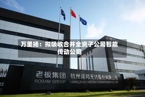 万里扬:拟吸收合并全资子公司智能传动公司-第2张图片