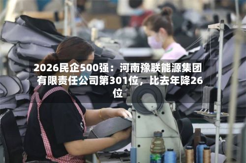 2026民企500强：河南豫联能源集团有限责任公司第301位，比去年降26位-第2张图片