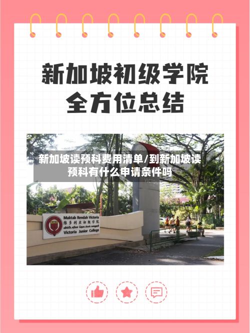 新加坡读预科费用清单/到新加坡读预科有什么申请条件吗-第3张图片
