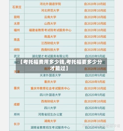 【考托福费用多少钱,考托福要多少分才能过】-第2张图片