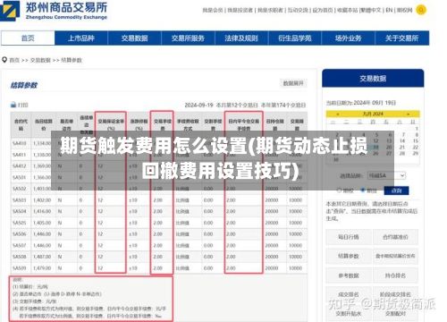 期货触发费用怎么设置(期货动态止损回撤费用设置技巧)