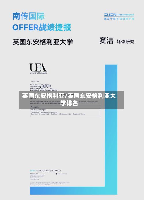 英国东安格利亚/英国东安格利亚大学排名-第2张图片