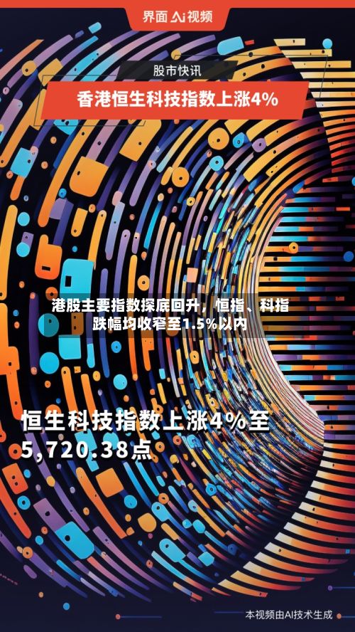 港股主要指数探底回升，恒指	、科指跌幅均收窄至1.5%以内-第2张图片