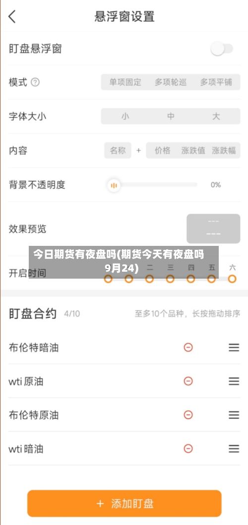 今日期货有夜盘吗(期货今天有夜盘吗9月24)-第3张图片