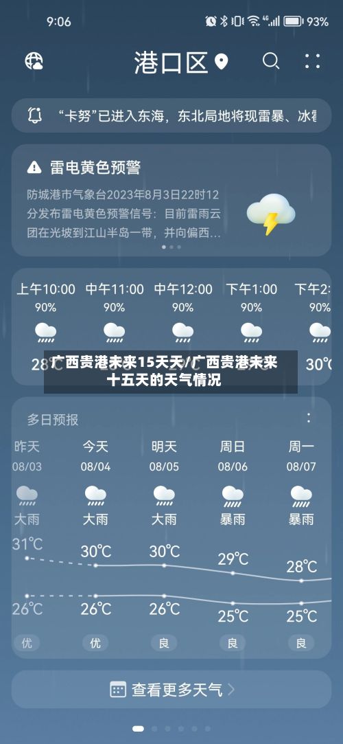 广西贵港未来15天天/广西贵港未来十五天的天气情况