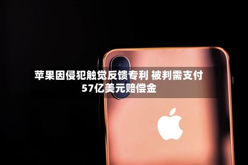 苹果因侵犯触觉反馈专利 被判需支付57亿美元赔偿金-第2张图片