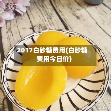 2017白砂糖费用(白砂糖费用今日价)-第2张图片