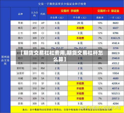 【期货交易杠杠费用,期货交易杠杆怎么算】