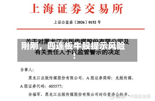 刚刚，四连板牛股提示风险！