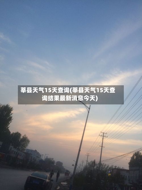 莘县天气15天查询(莘县天气15天查询结果最新消息今天)-第3张图片
