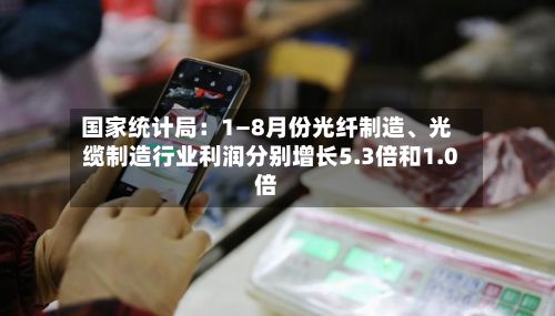 国家统计局：1—8月份光纤制造、光缆制造行业利润分别增长5.3倍和1.0倍