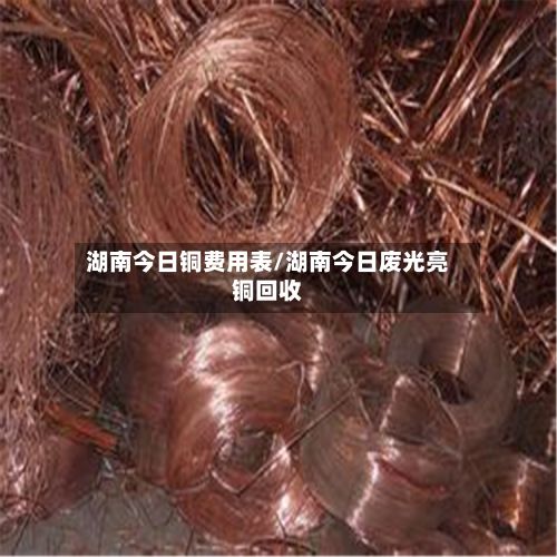 湖南今日铜费用表/湖南今日废光亮铜回收-第2张图片