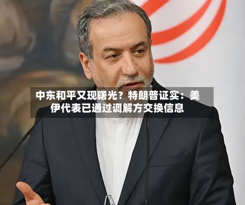 中东和平又现曙光？特朗普证实：美伊代表已通过调解方交换信息