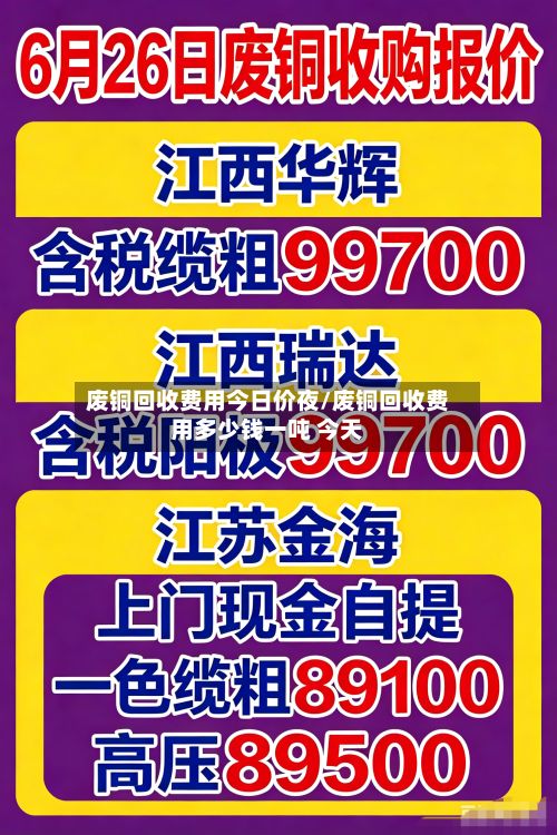 废铜回收费用今日价夜/废铜回收费用多少钱一吨 今天