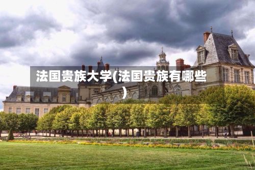 法国贵族大学(法国贵族有哪些)