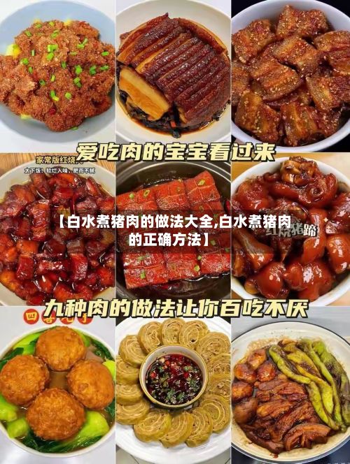 【白水煮猪肉的做法大全,白水煮猪肉的正确方法】