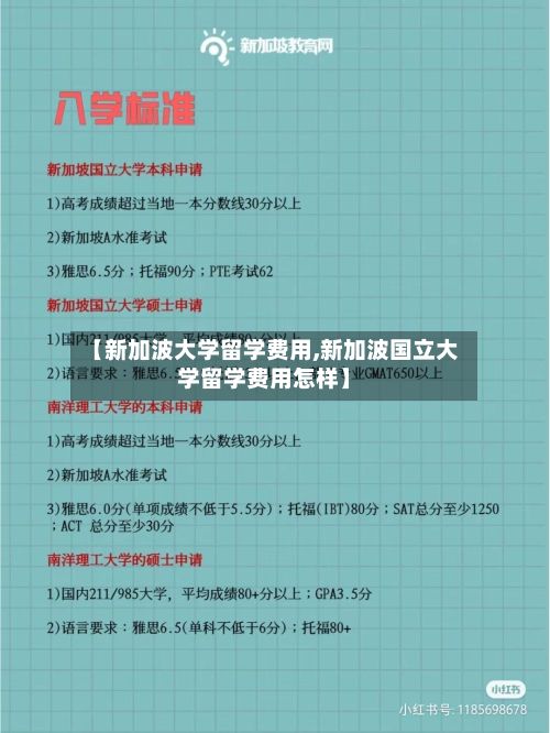 【新加波大学留学费用,新加波国立大学留学费用怎样】