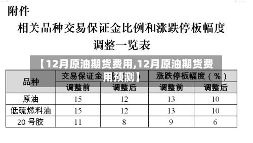 【12月原油期货费用,12月原油期货费用预测】